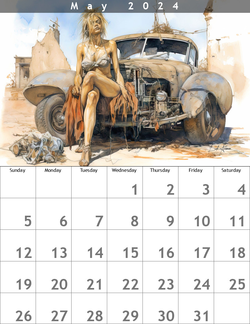 Hot Rod Calendar May 2024