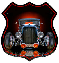 Hot Rod Art Metal Sign